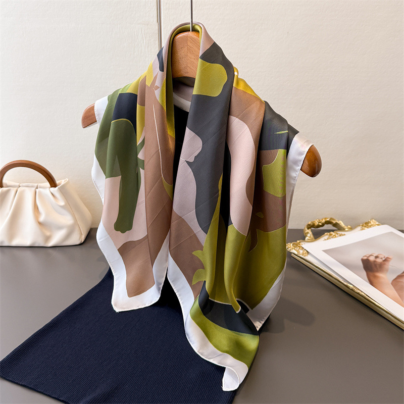 Silk Scarf Square - 2026 New Women Square Scarf Imitation