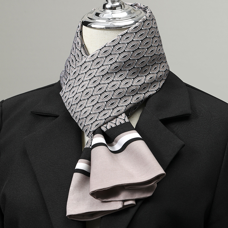 Men's Scarf Imitation Silk Nec - Silk Scarf Square review and price