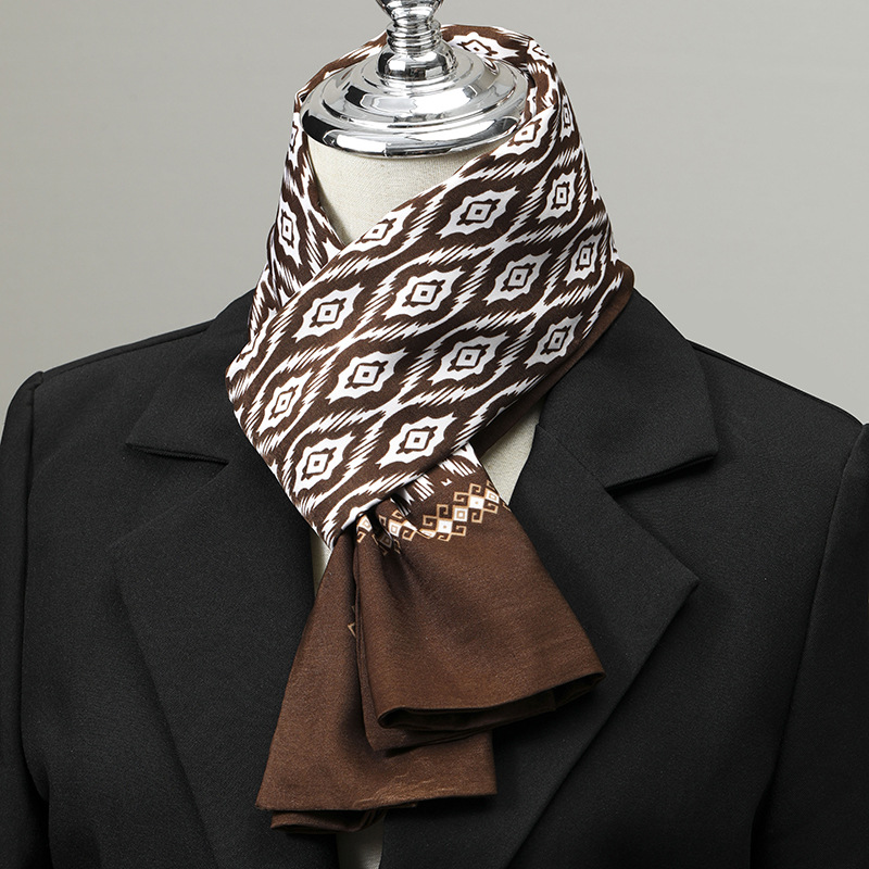 Men's Scarf Imitation Silk Nec - Silk Scarf Square review and price